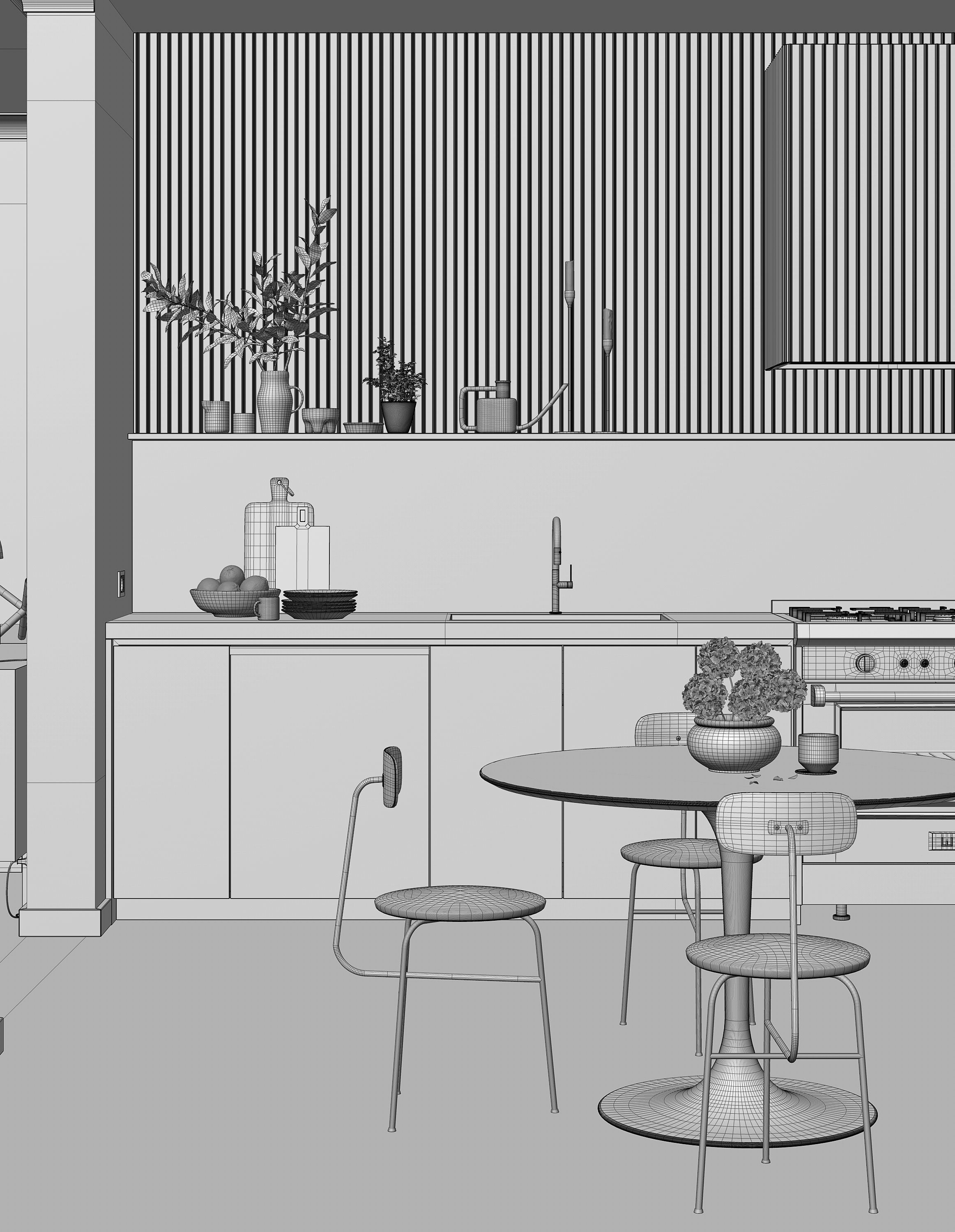 Caulfield North interior scene 3D model_16