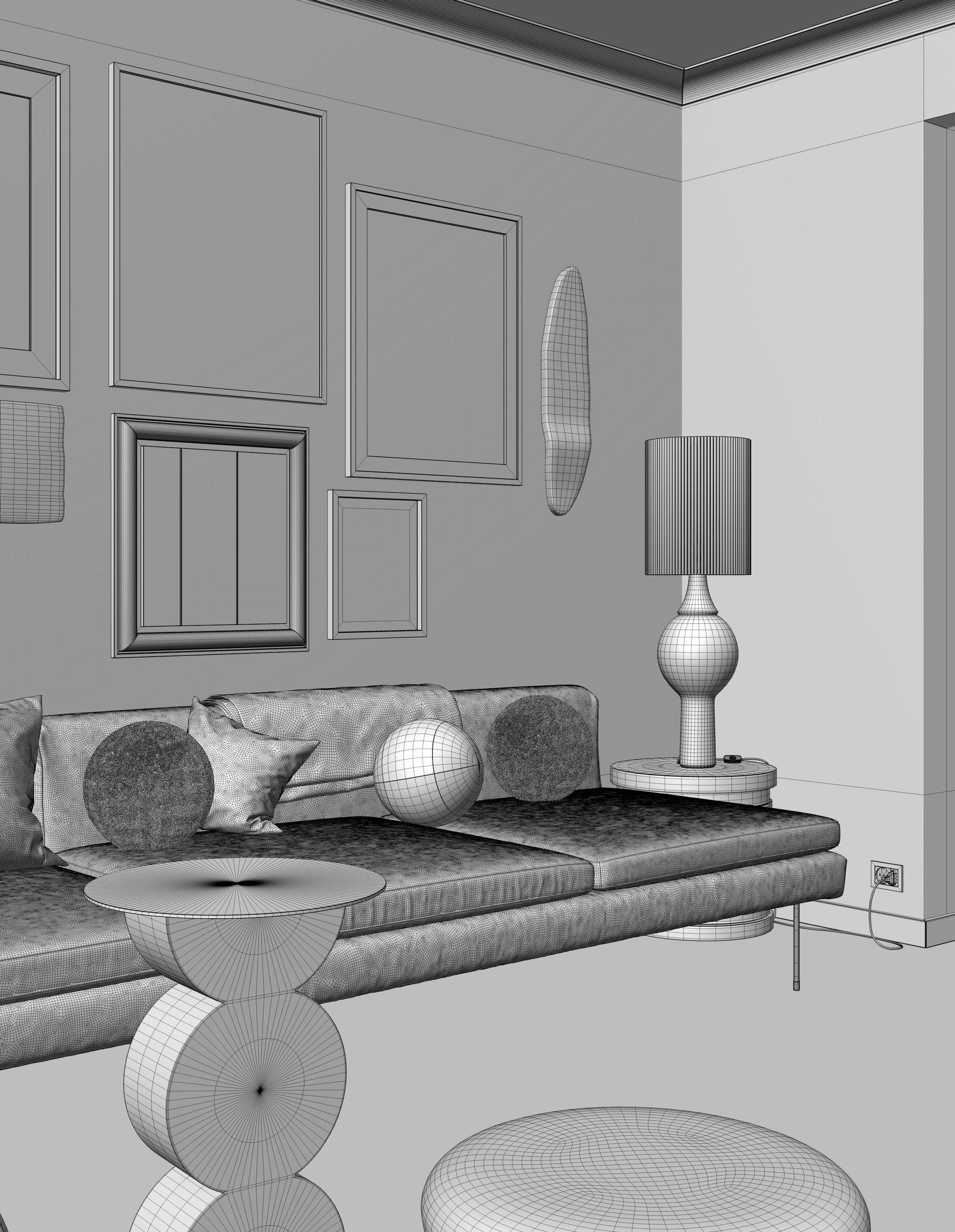 Caulfield North interior scene 3D model_11