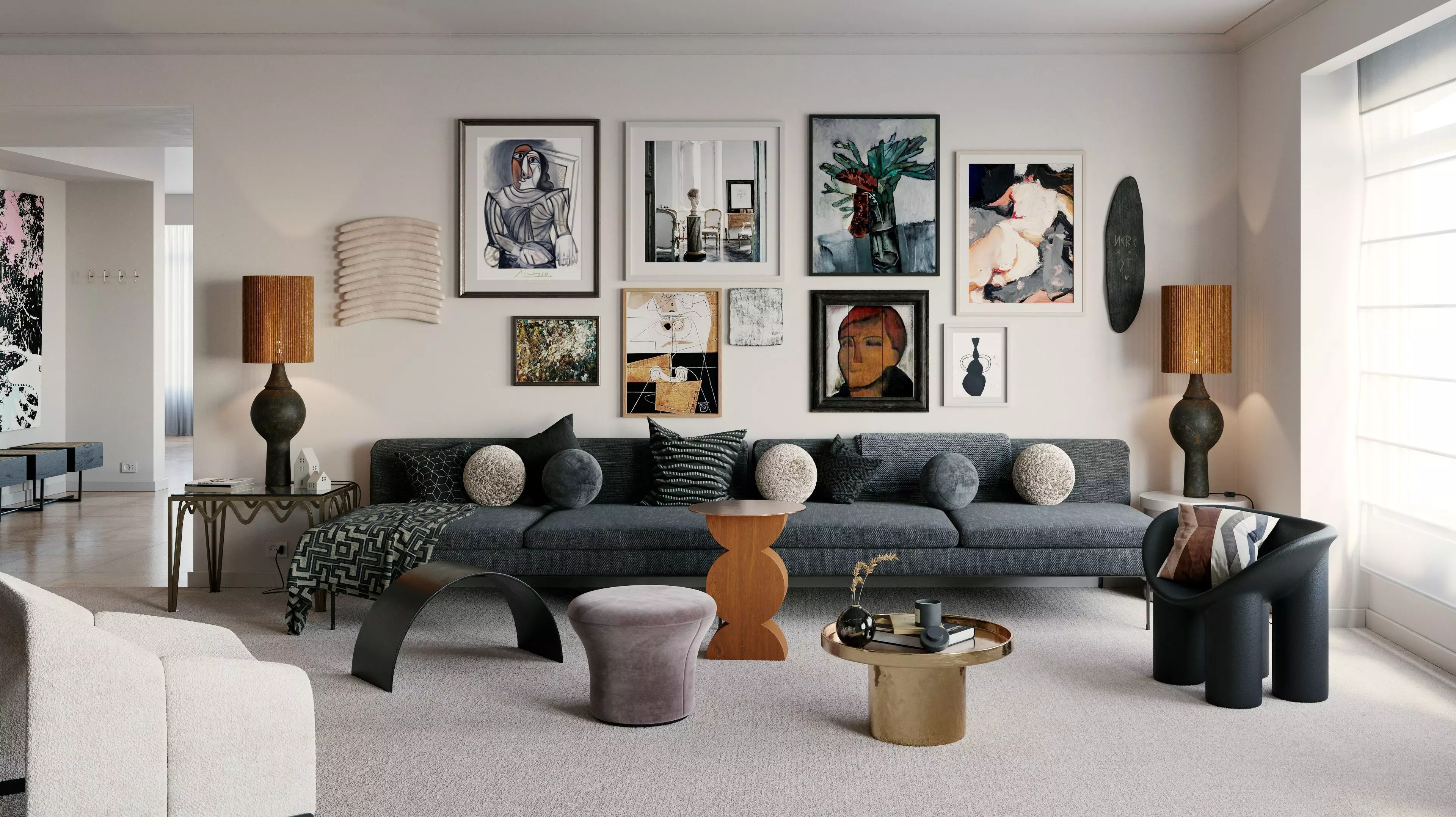 Caulfield North interior scene 3D model_0