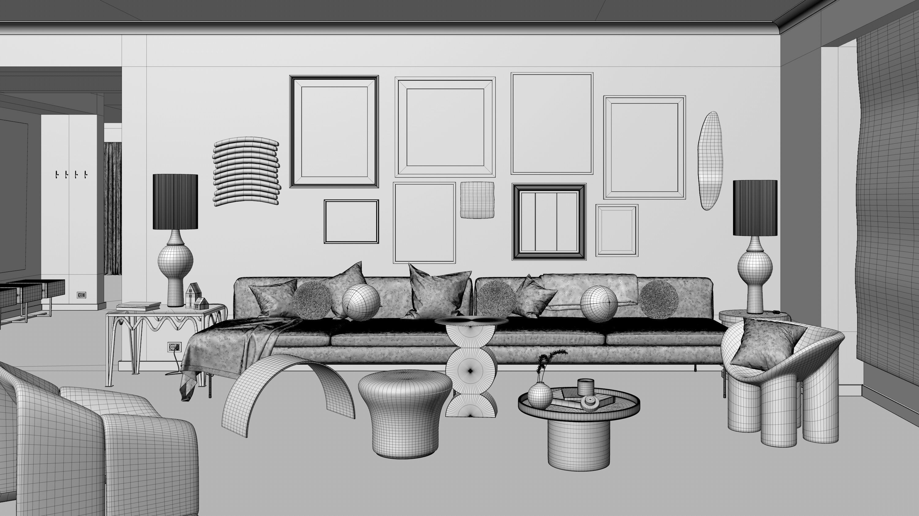 Caulfield North interior scene 3D model_10