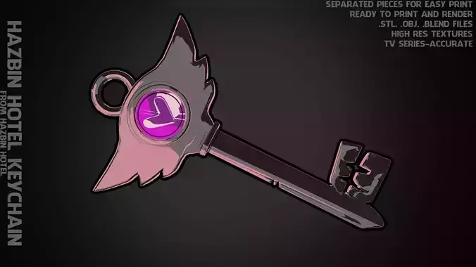 Hazbin Hotel Key for KeyChain