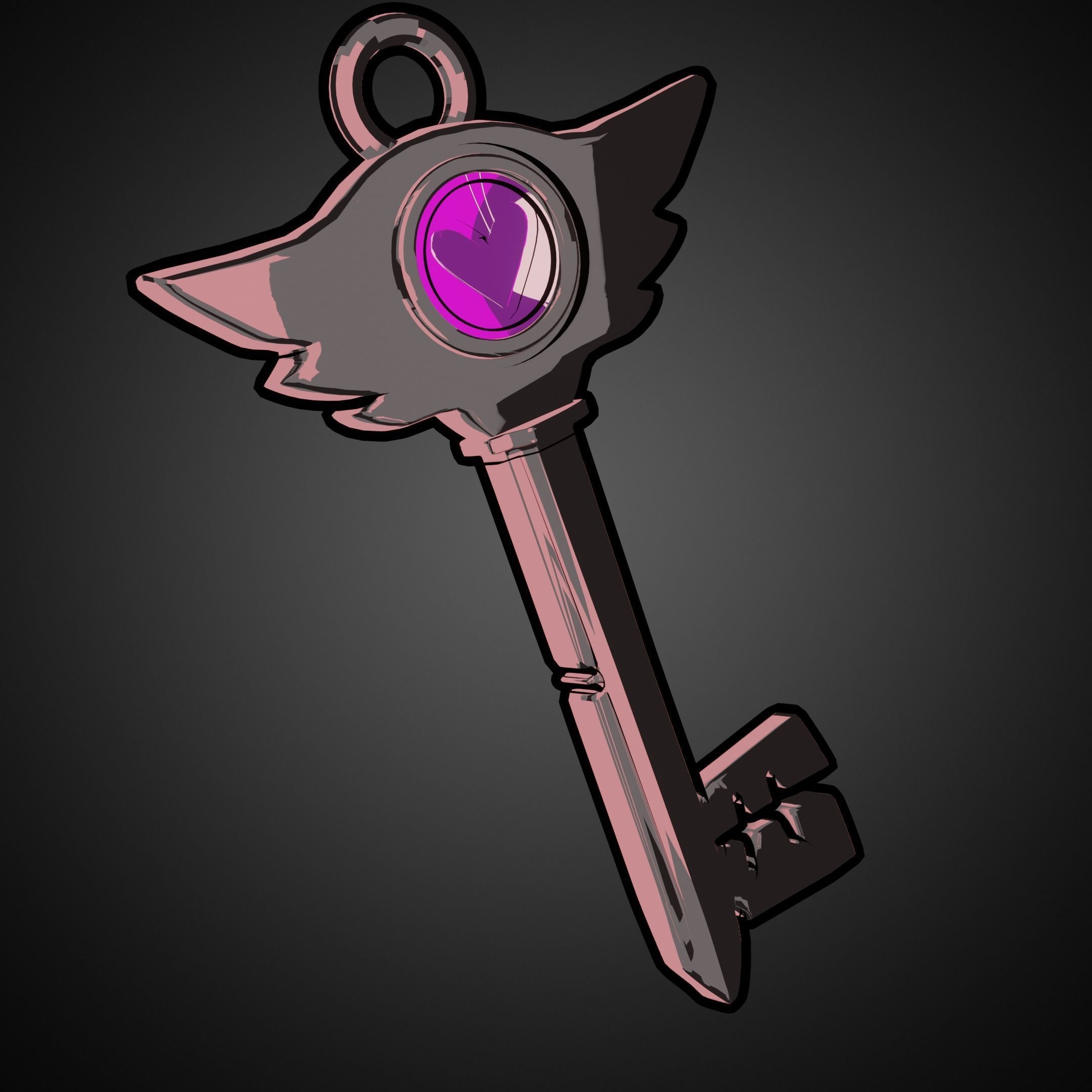 Hazbin Hotel Key for KeyChain 3D print model_9