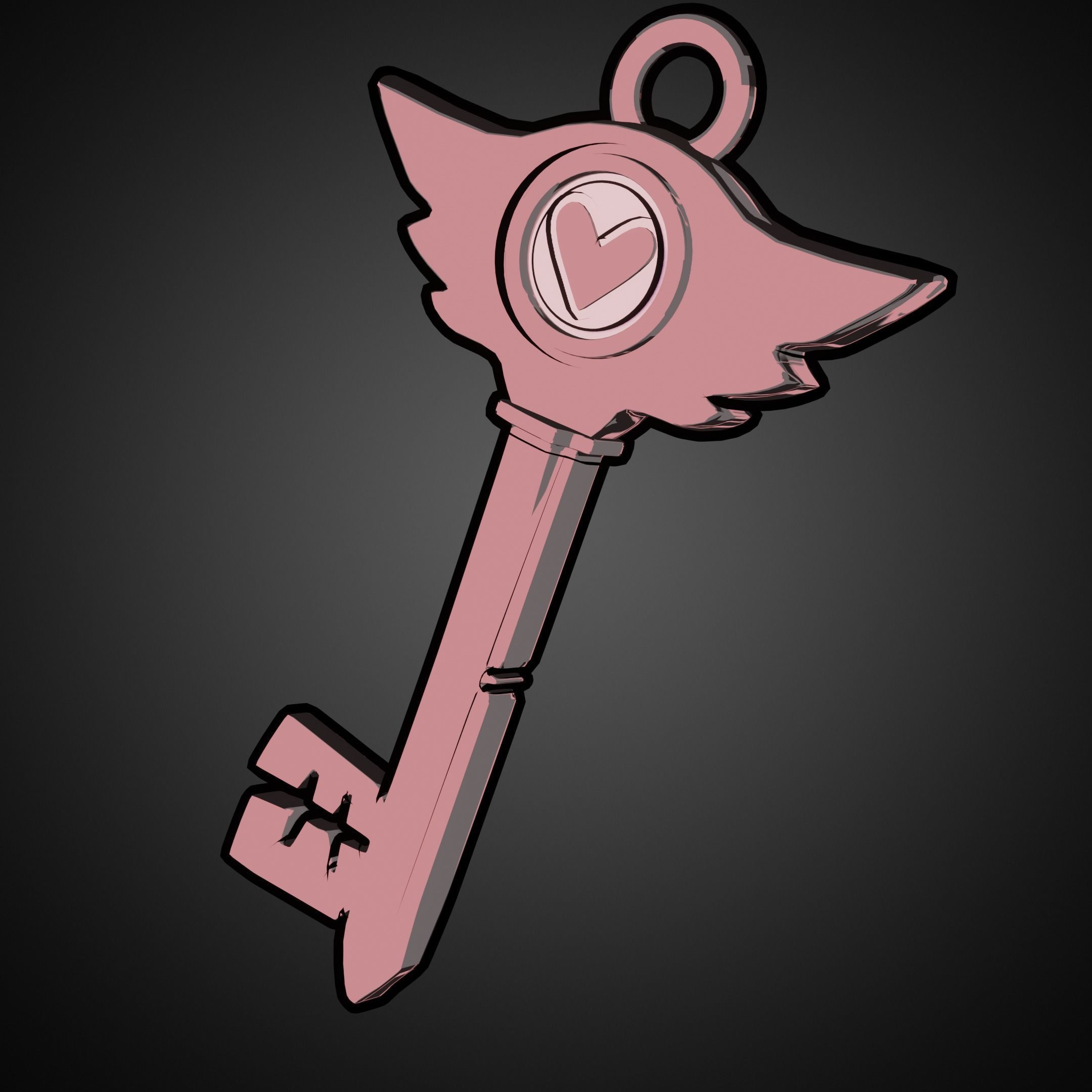 Hazbin Hotel Key for KeyChain 3D print model_7