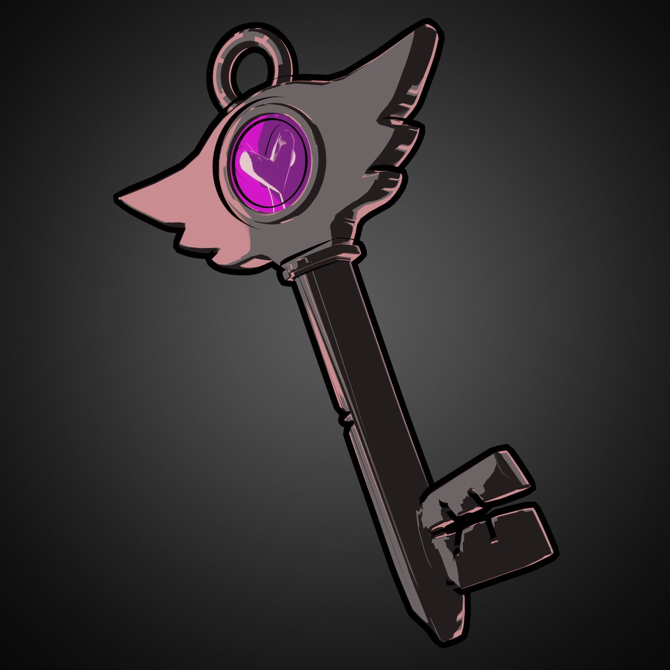 Hazbin Hotel Key for KeyChain 3D print model_3