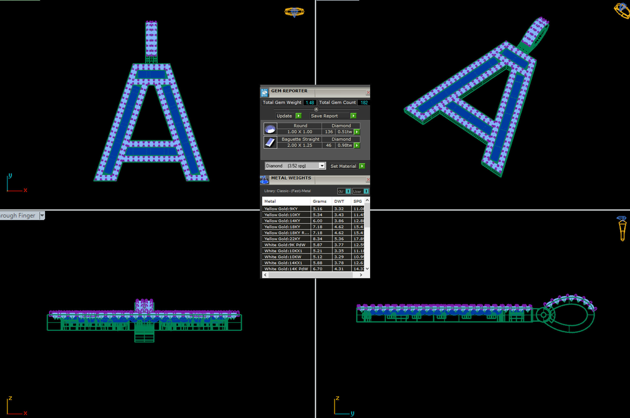 Alphabet pendent initial letter pendent 3D print model_4