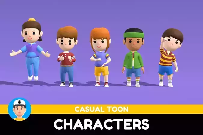 Casual Toon Characters