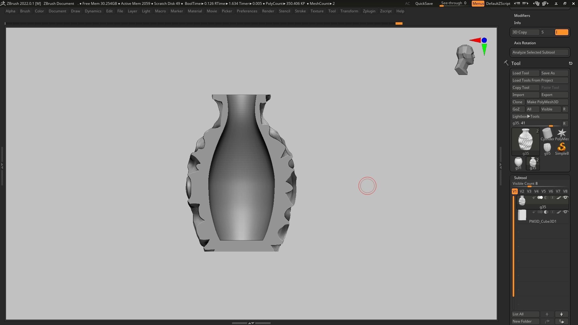 pot g35 3D print model 3D print model_15