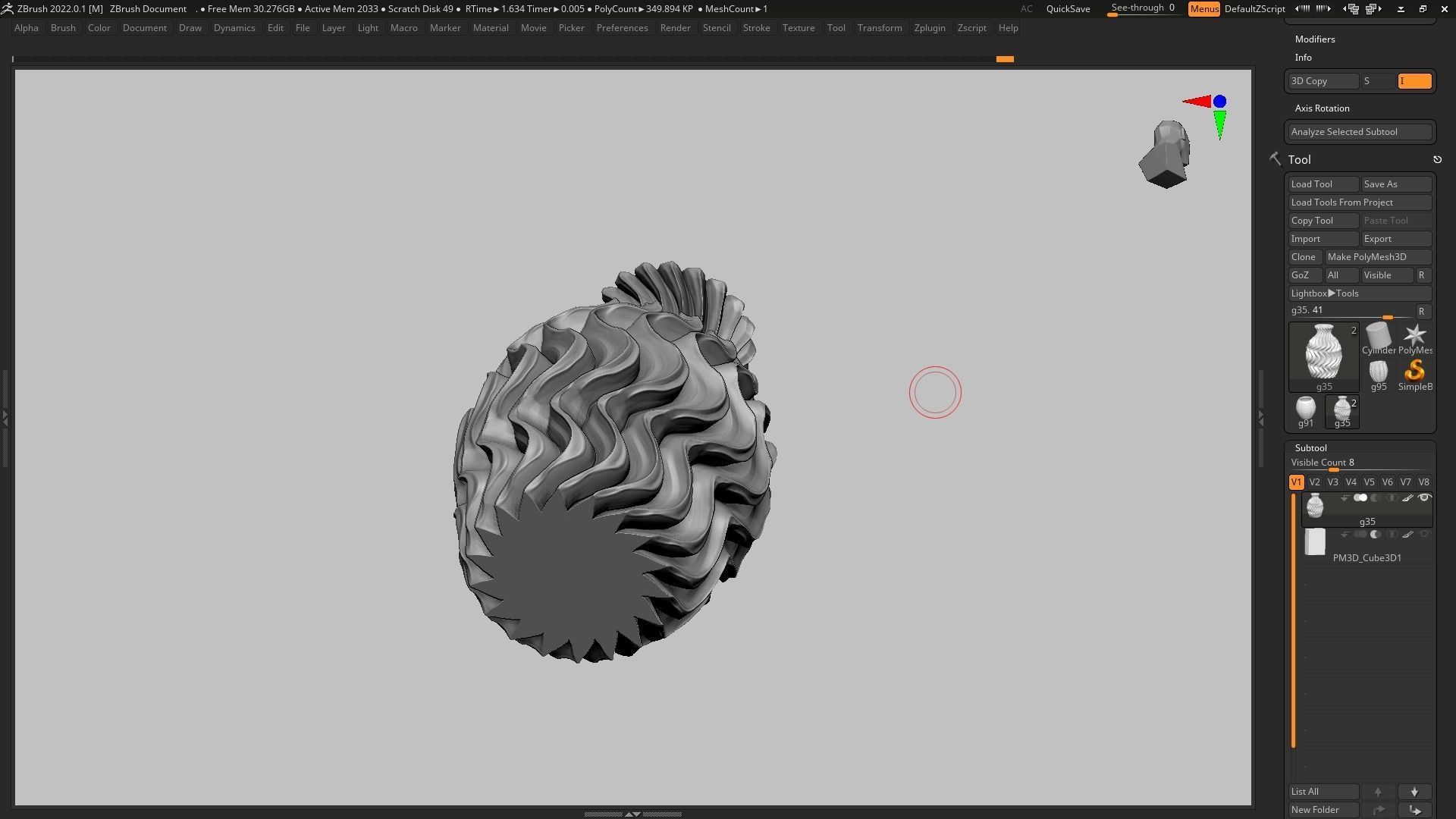 pot g35 3D print model 3D print model_13