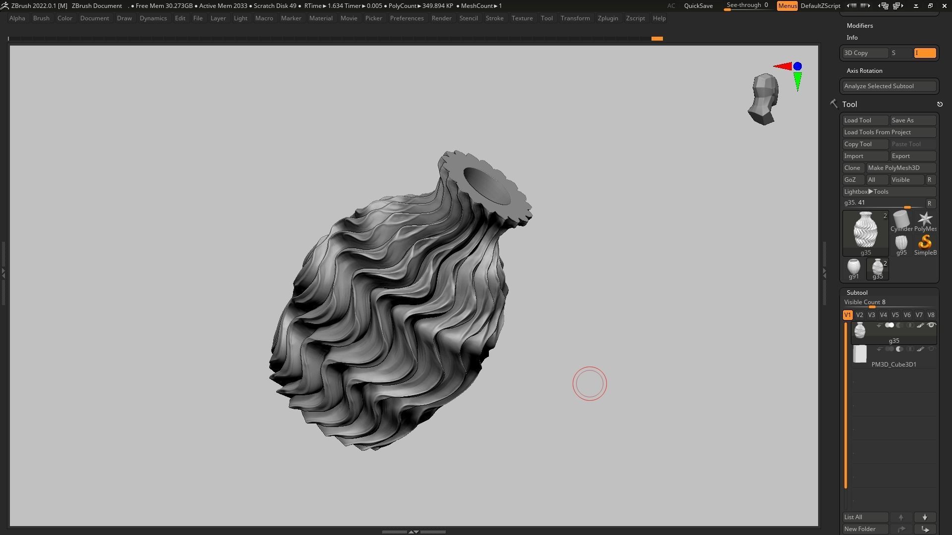 pot g35 3D print model 3D print model_11