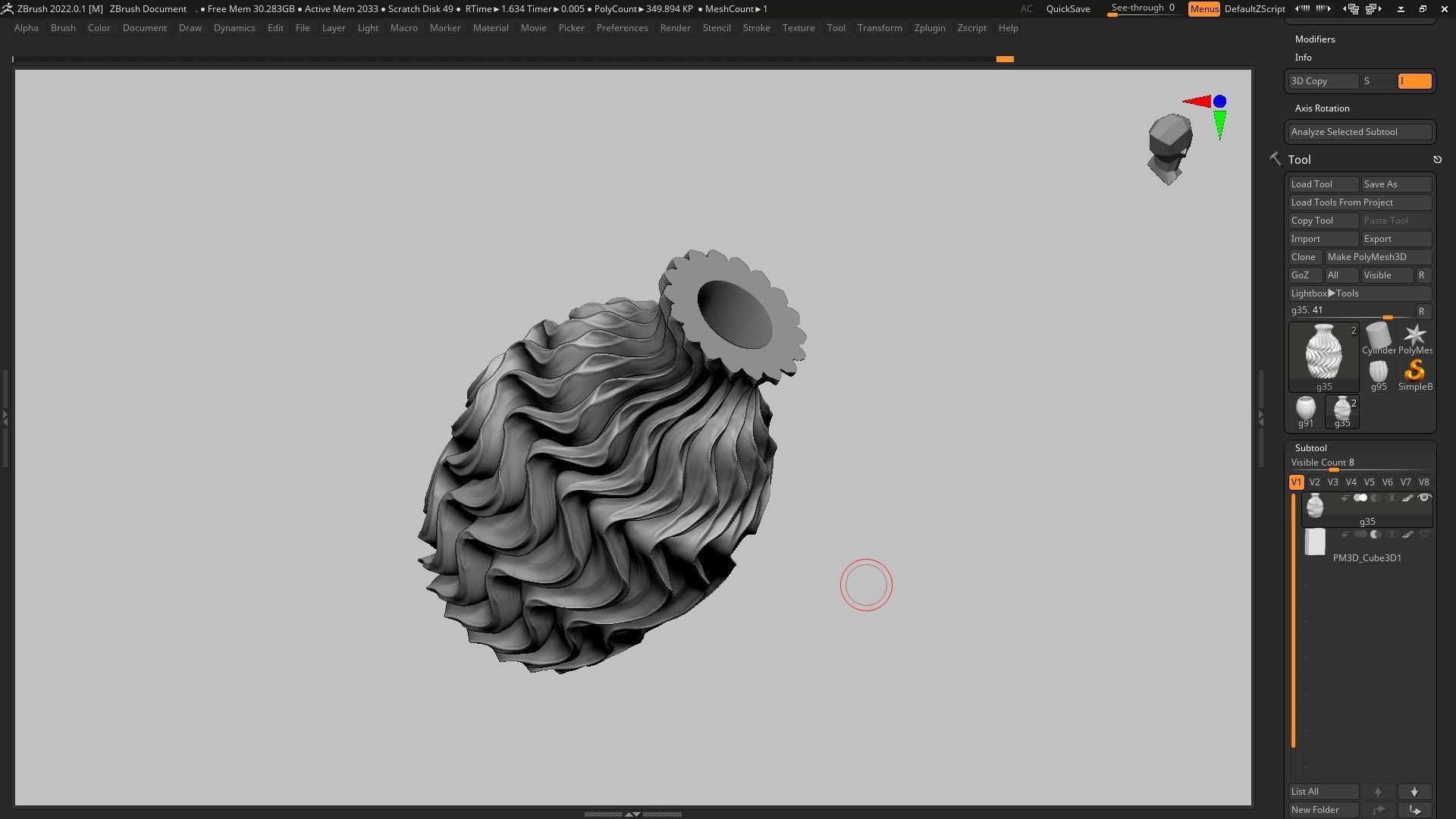 pot g35 3D print model 3D print model_8