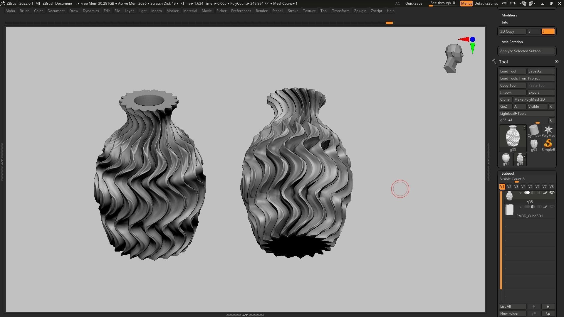 pot g35 3D print model 3D print model_9
