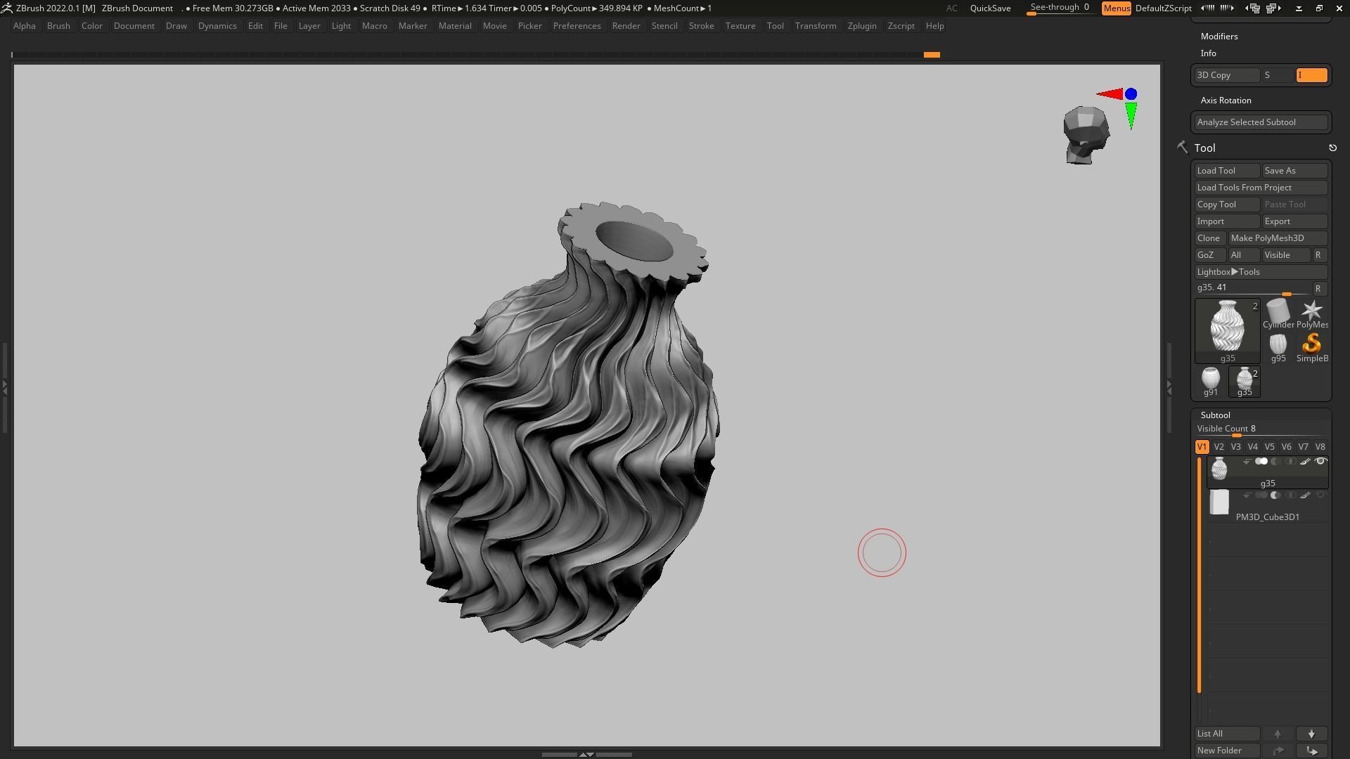 pot g35 3D print model 3D print model_7