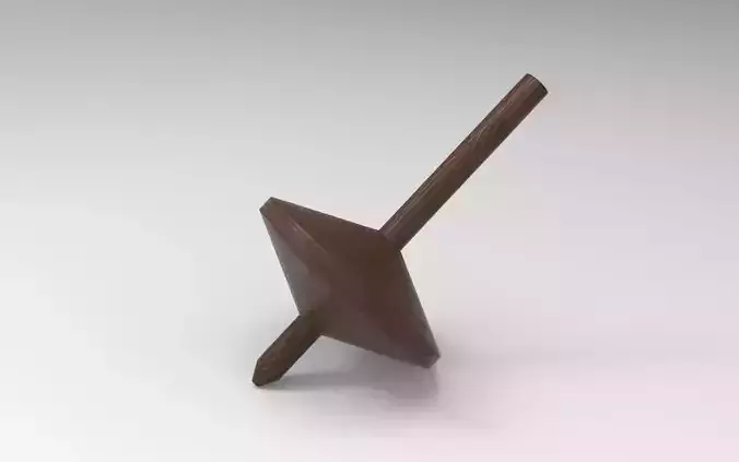 Logh Spinning Top Low-poly 3D model
