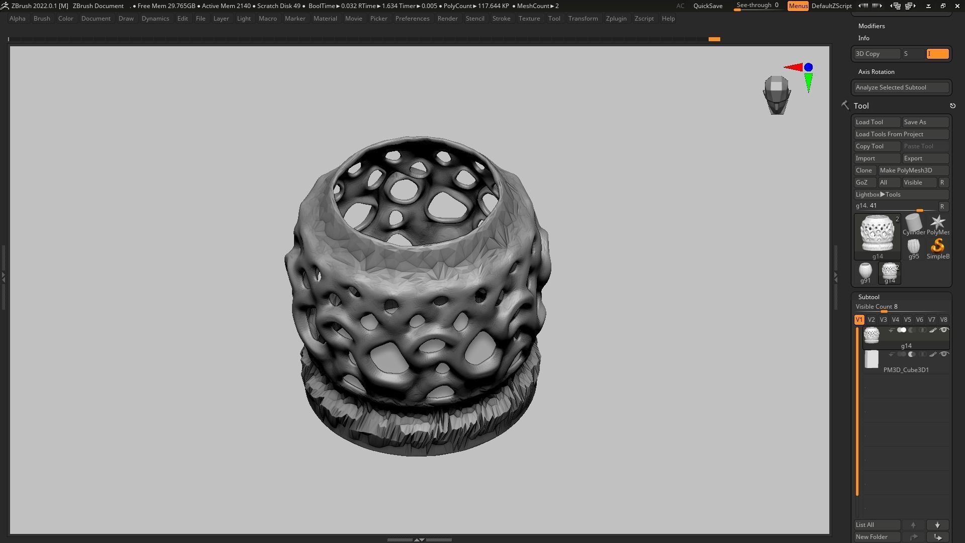 pot g14 3D print model 3D print model_7