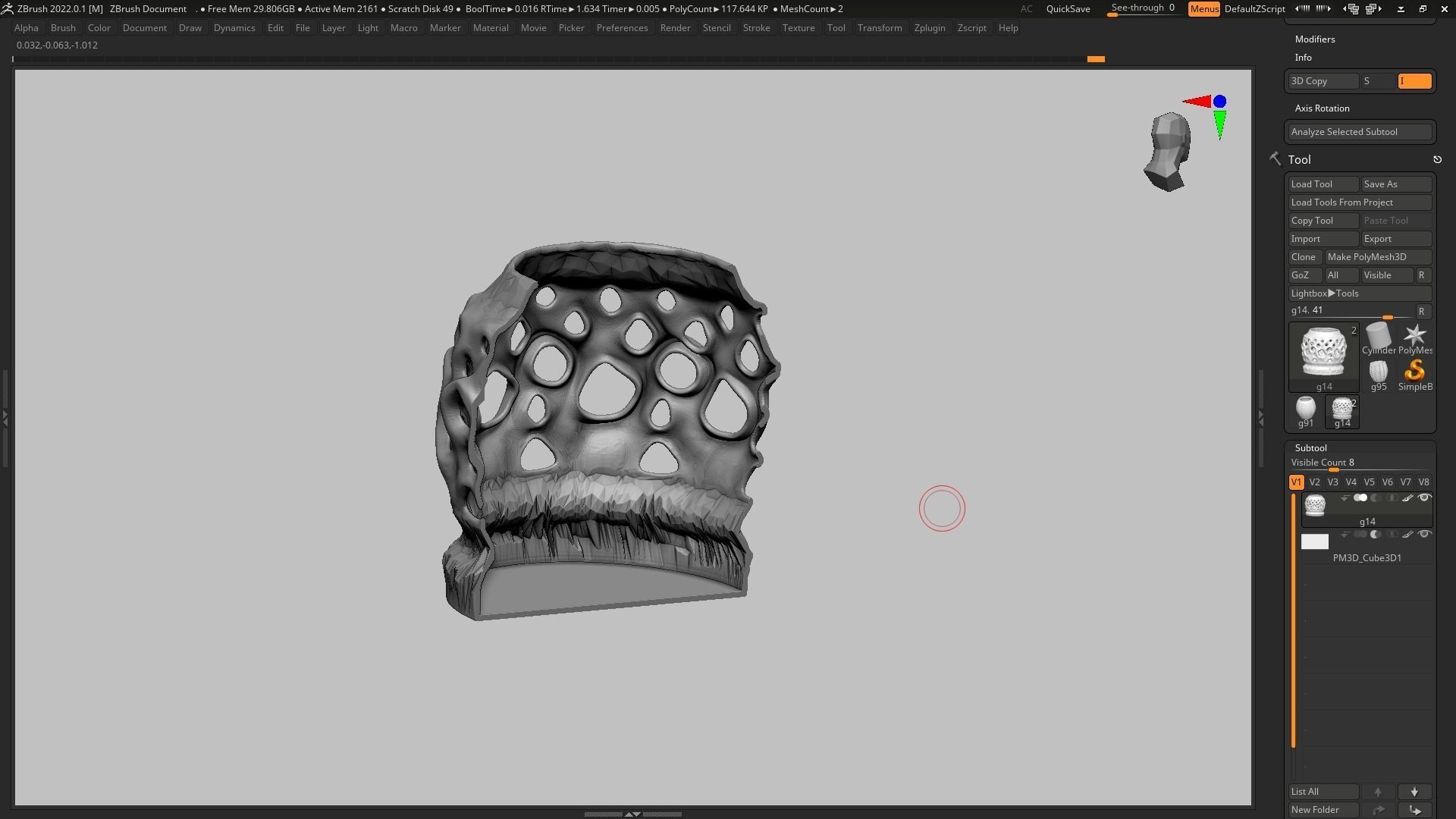 pot g14 3D print model 3D print model_12