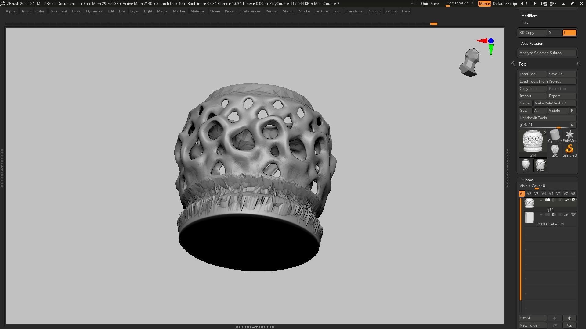 pot g14 3D print model 3D print model_6