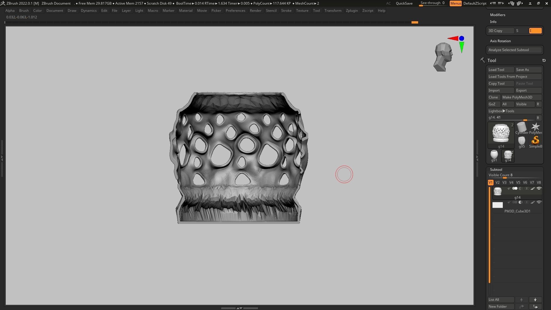pot g14 3D print model 3D print model_11