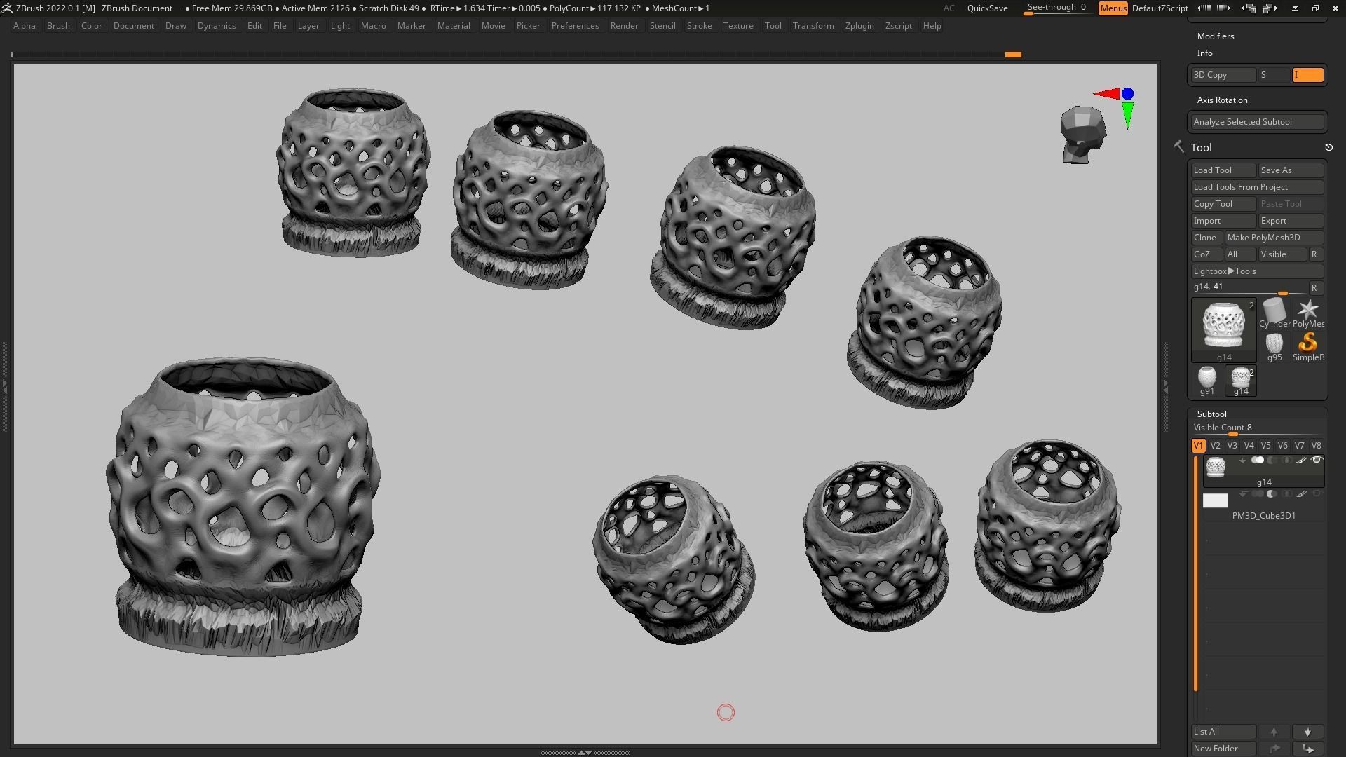 pot g14 3D print model 3D print model_10