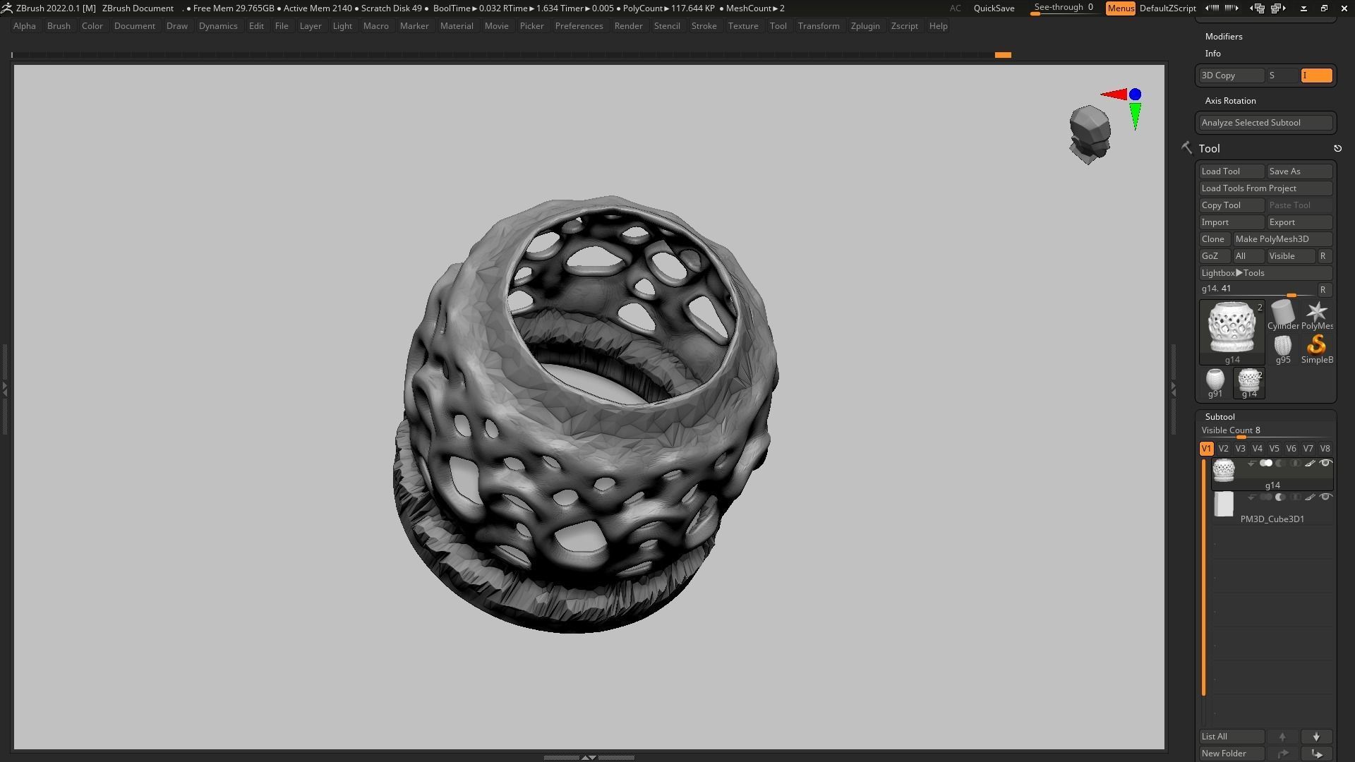 pot g14 3D print model 3D print model_8