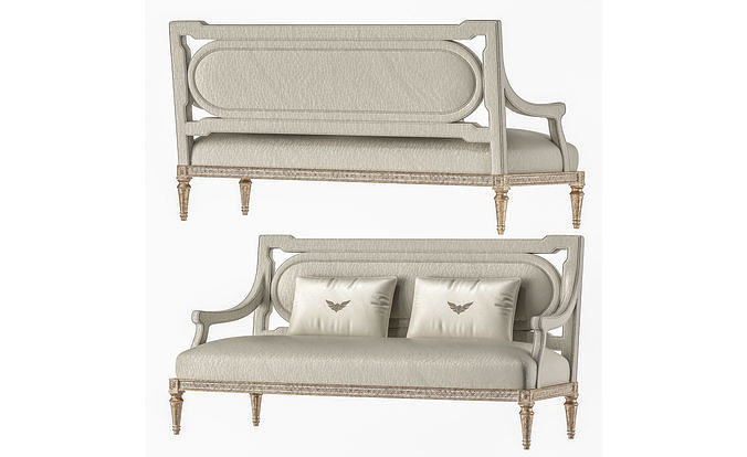 jumbo collection satin sofa 3D model