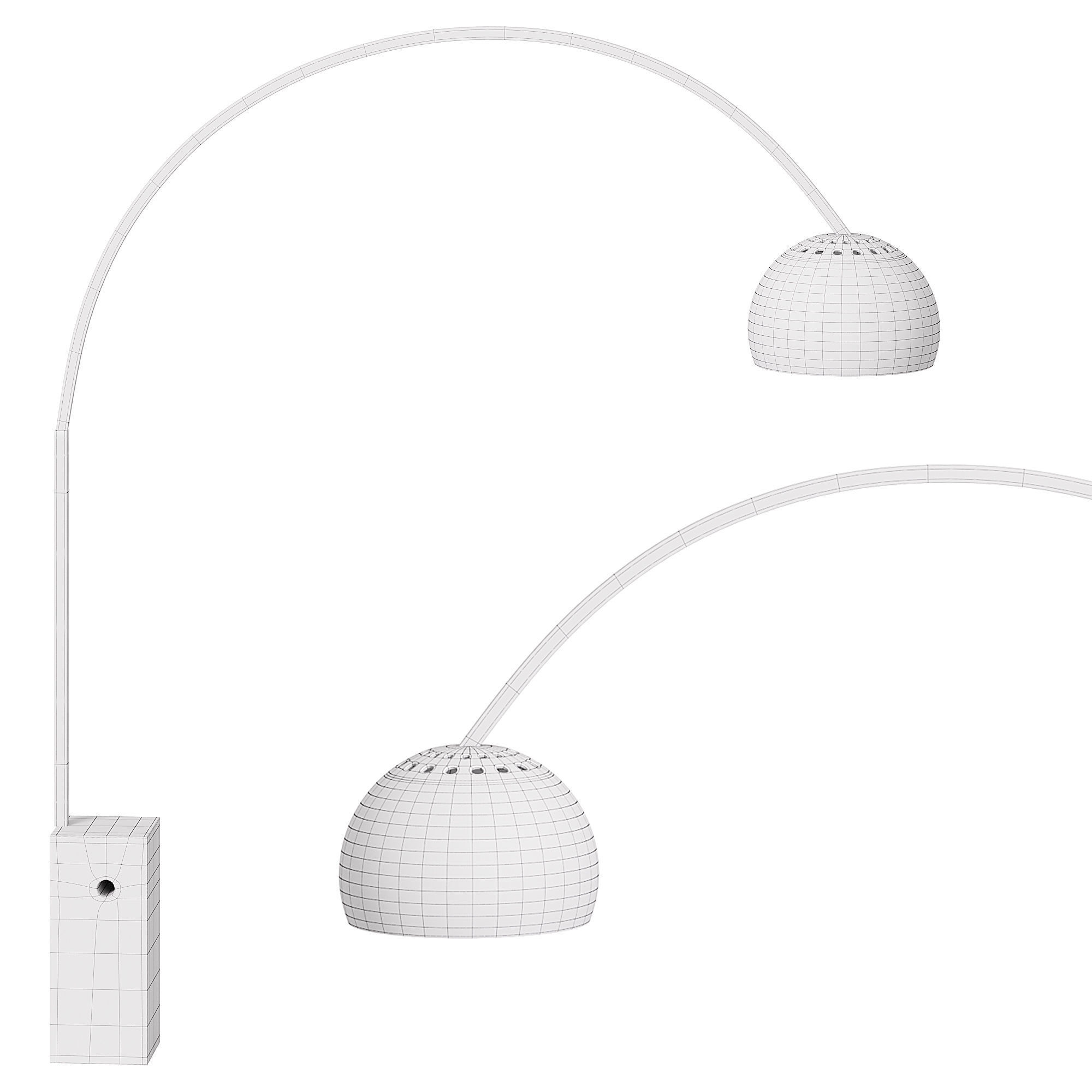  Arco Floor Lamp 3D model_2