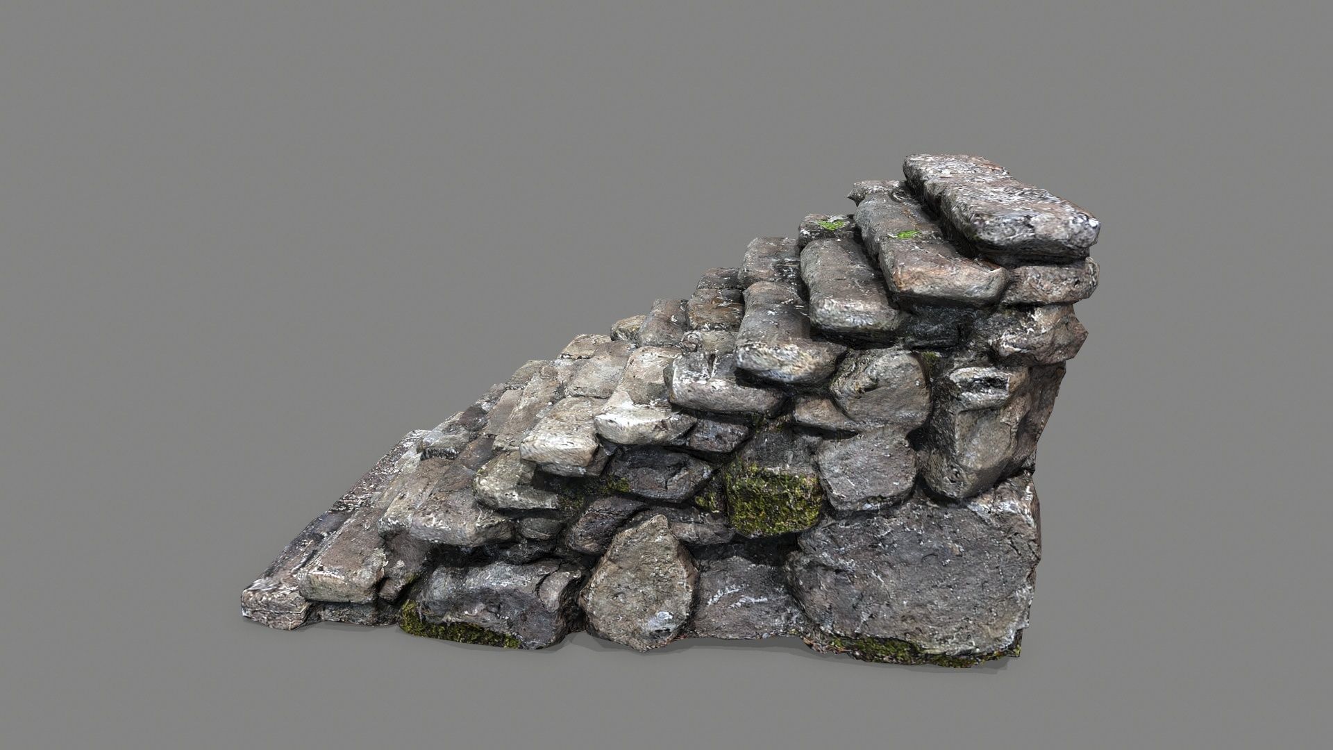 stairs Low-poly 3D model_5