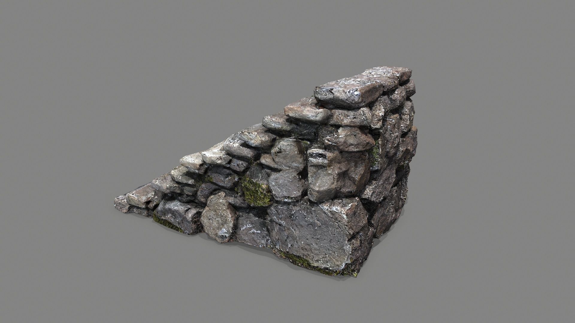 stairs Low-poly 3D model_4