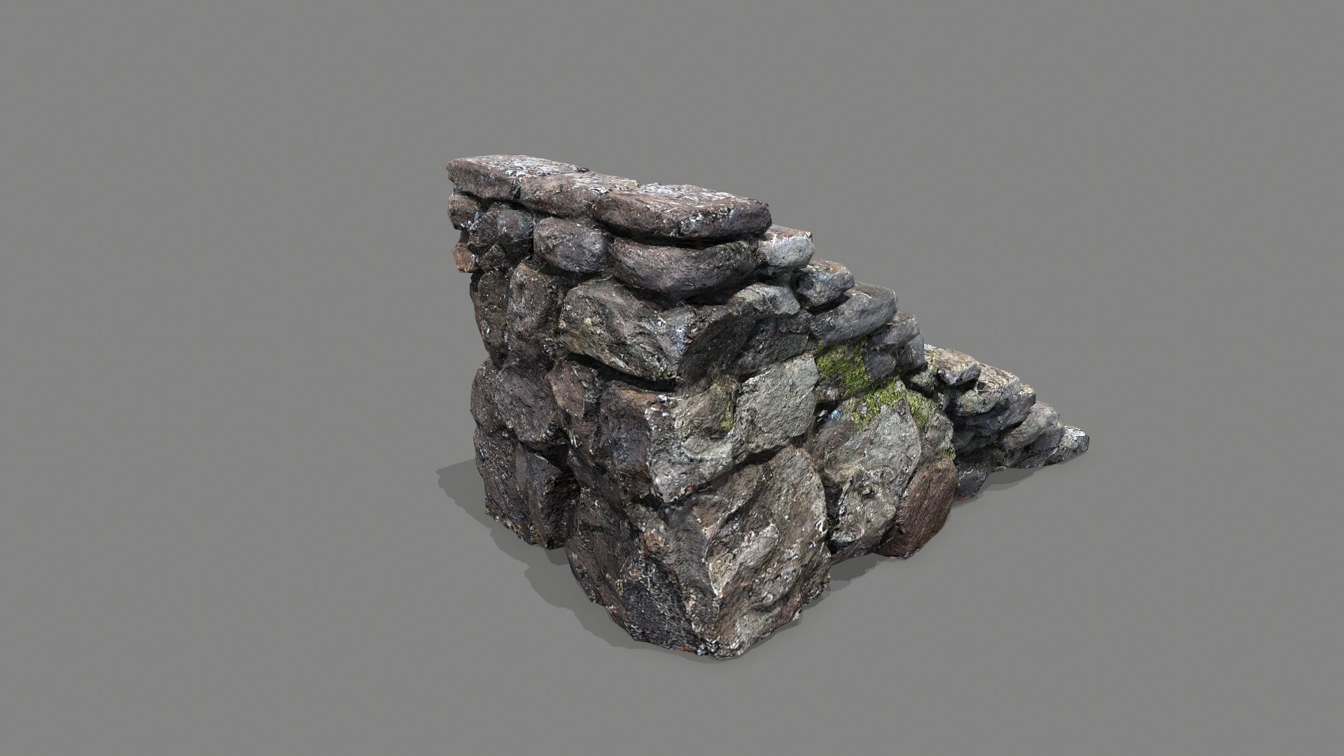 stairs Low-poly 3D model_2