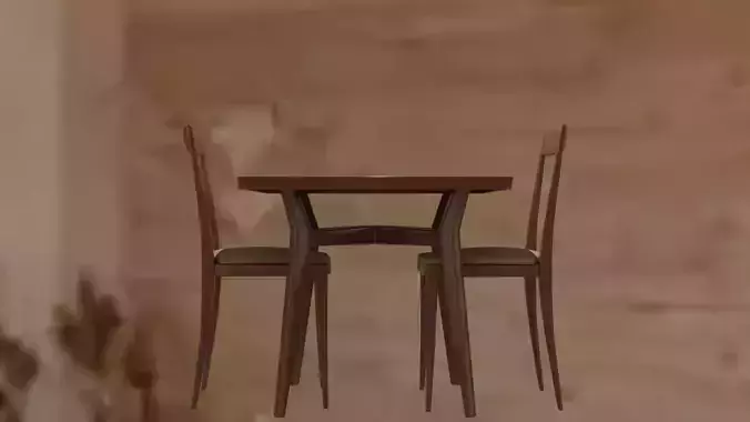 1940s Dining Table With Chairs