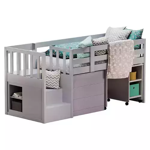 Neutron Mid Sleeper Bed Low-poly 3D model