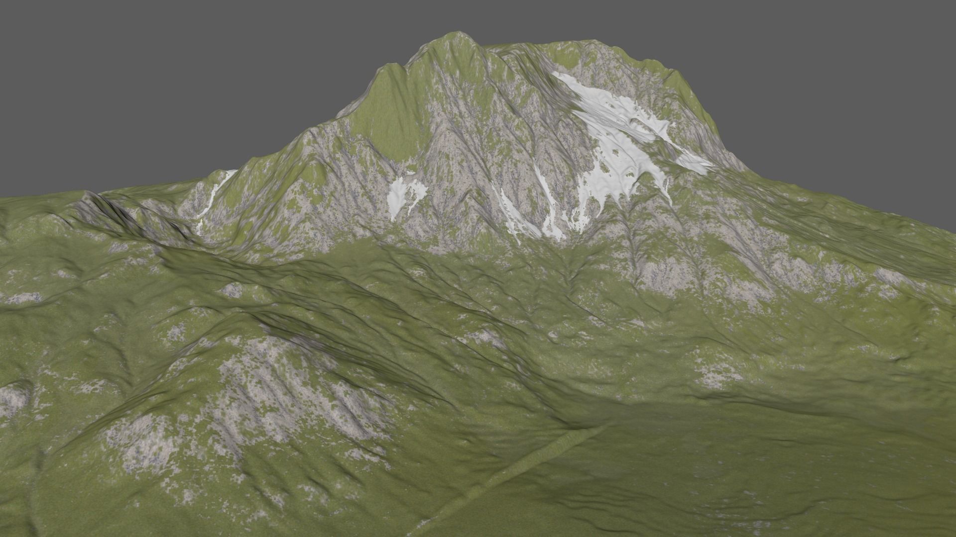 Snow Mountain 3D model_2