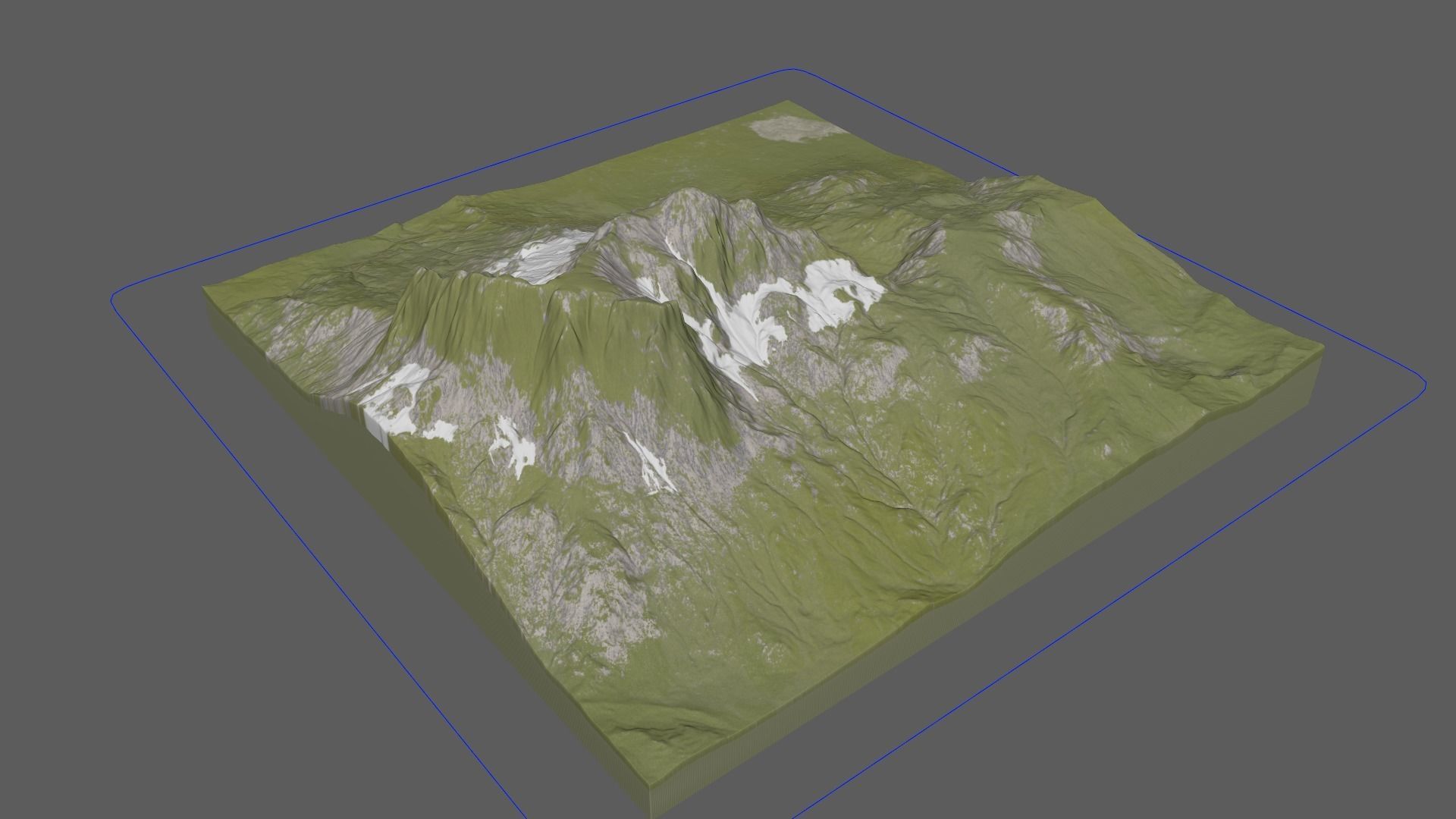 Snow Mountain 3D model_1