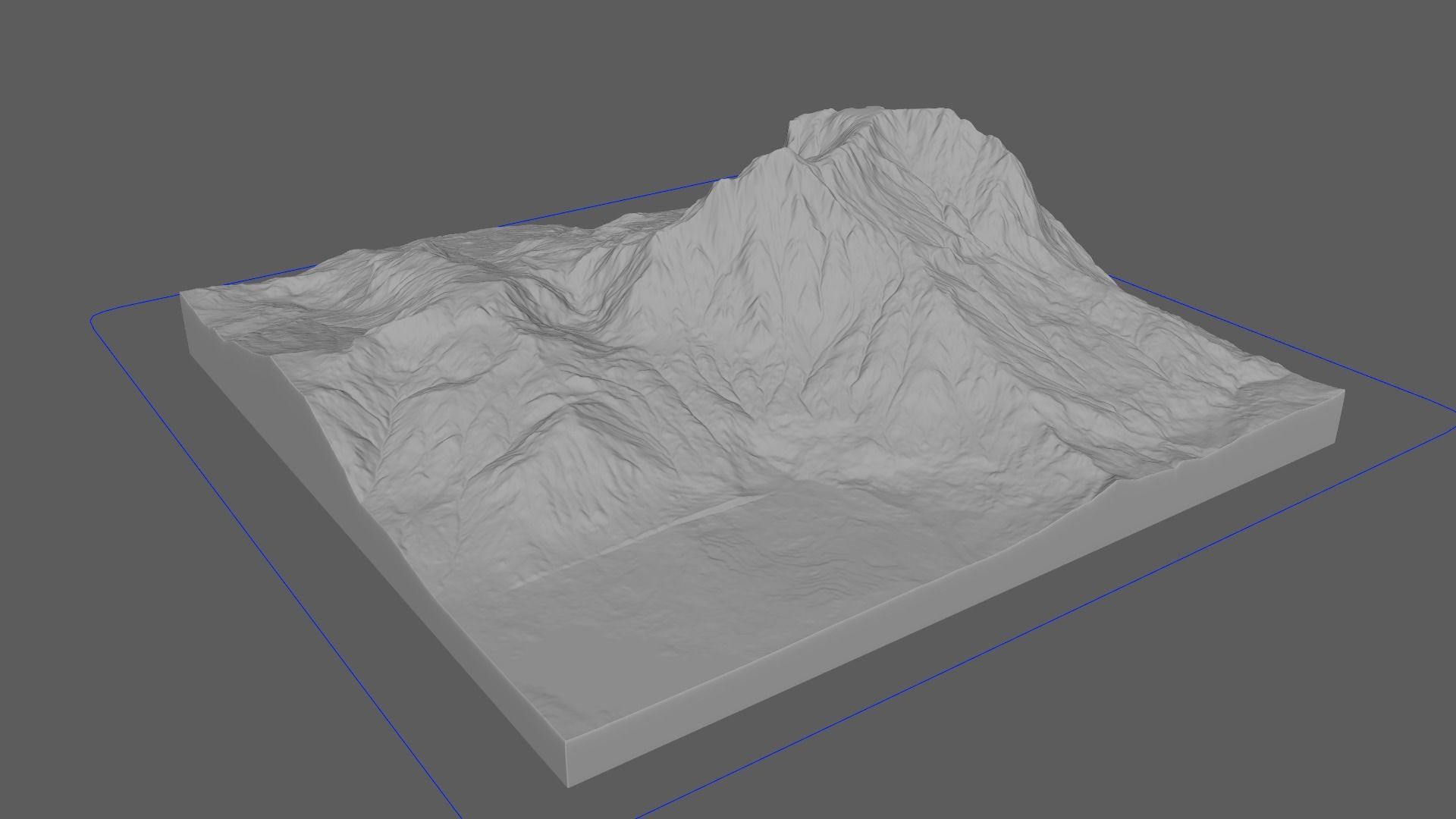 Snow Mountain 3D model_4
