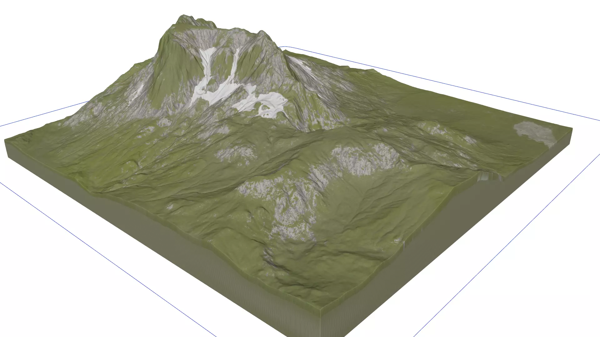 Snow Mountain 3D model_0