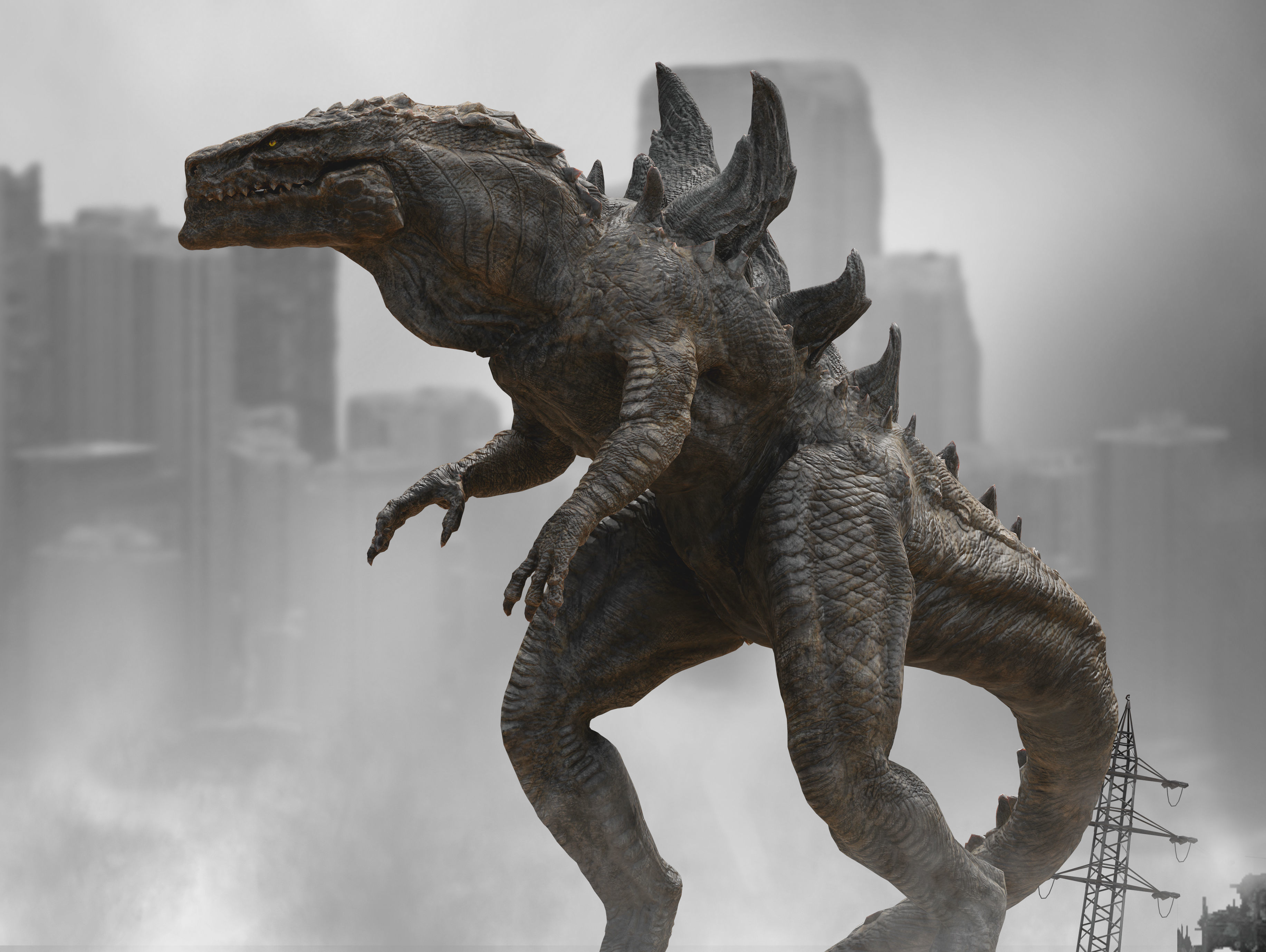 Godzilla 1998 Low-poly 3D model_2