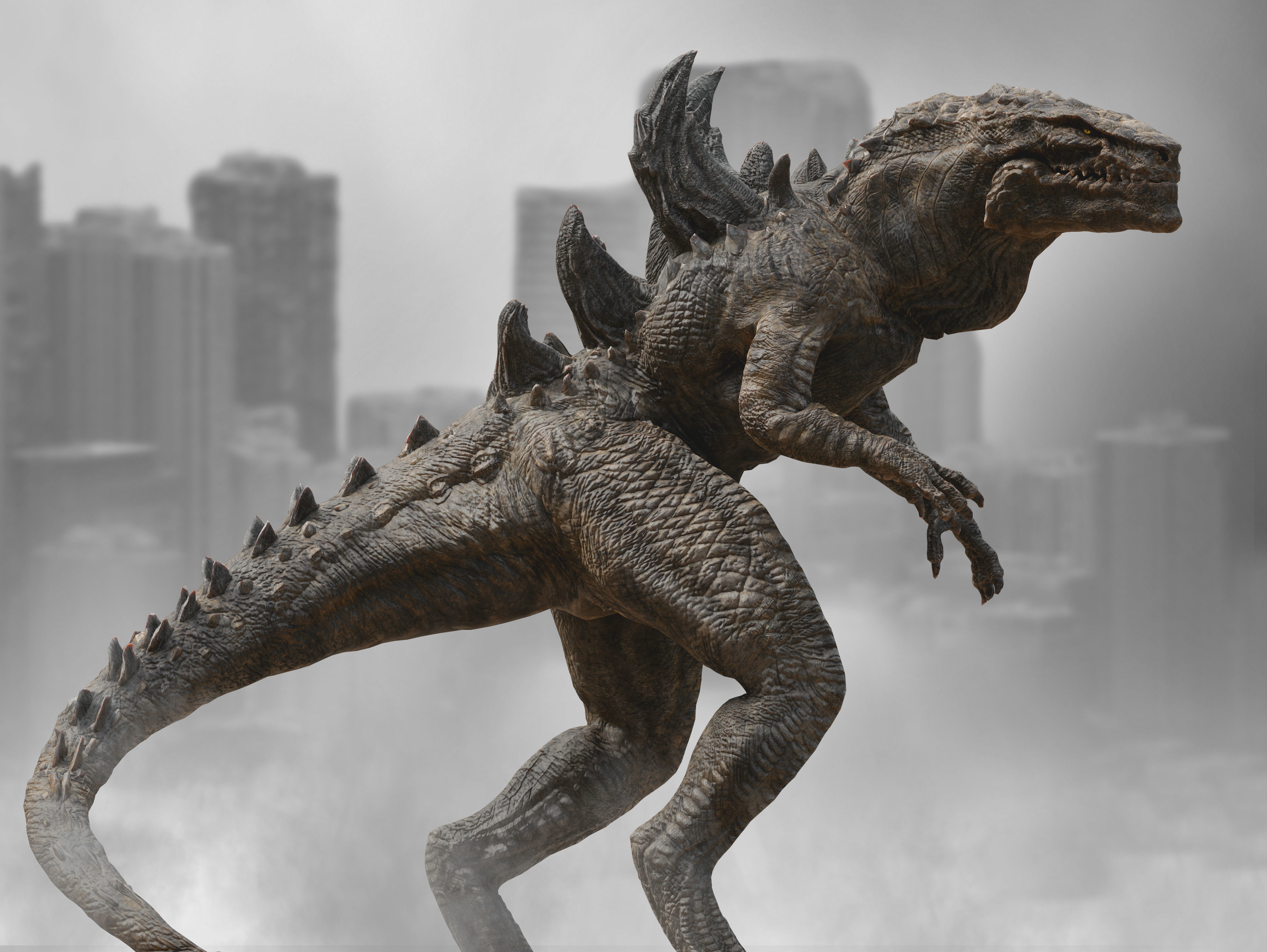 Godzilla 1998 Low-poly 3D model_6