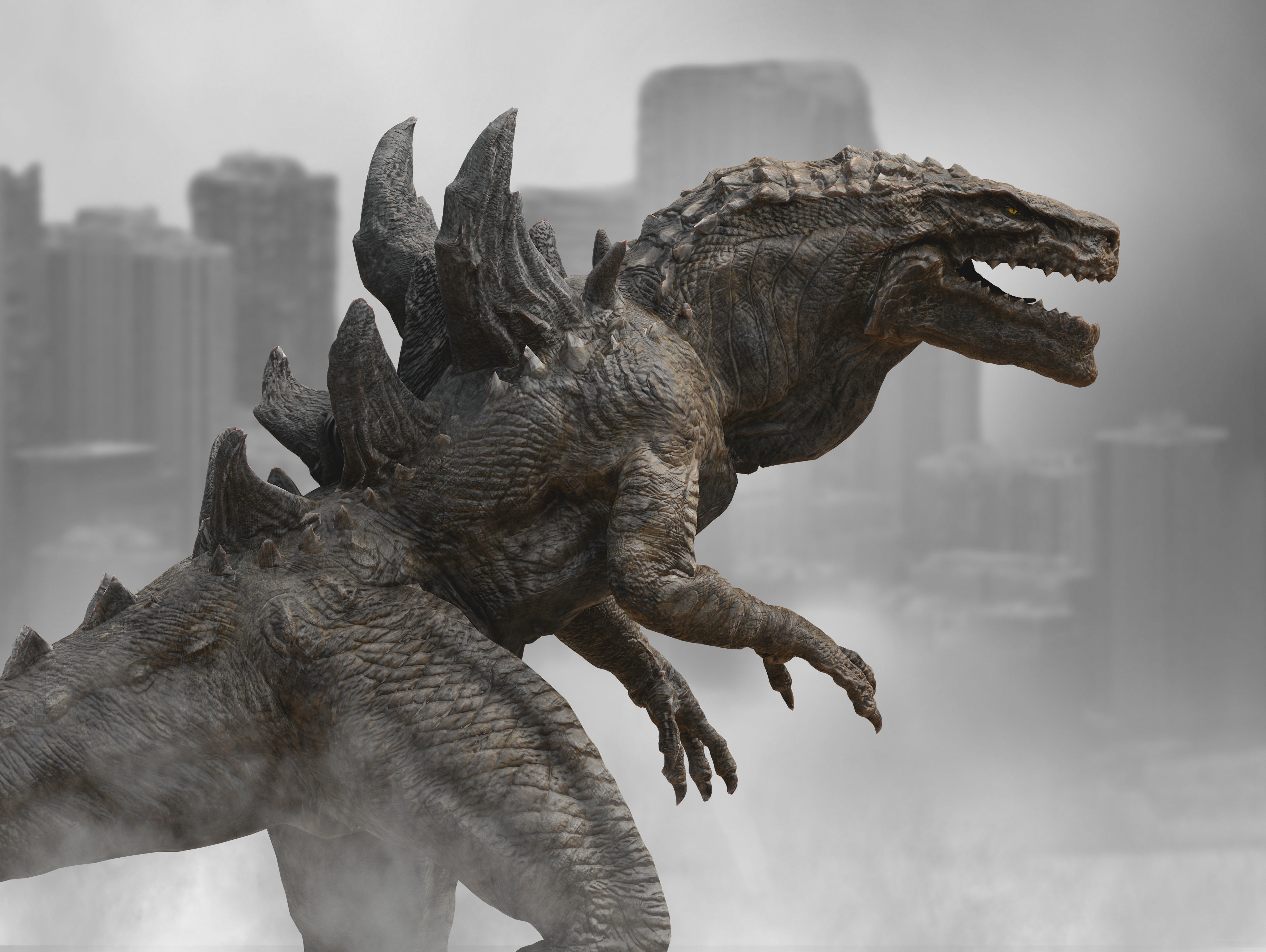 Godzilla 1998 Low-poly 3D model_3