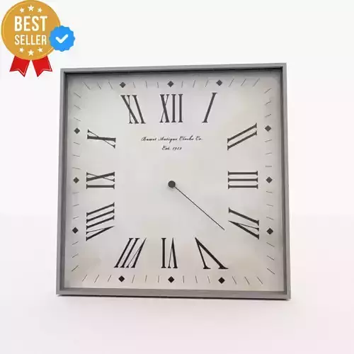 Clock animated Low-poly 3D model