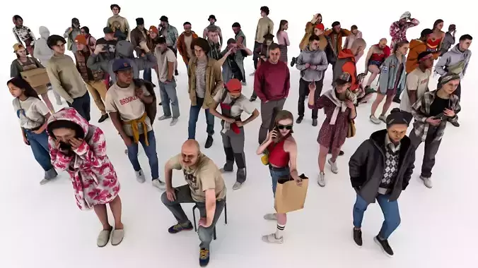 People pack poses scan body 51 pieces vol 1 of 10