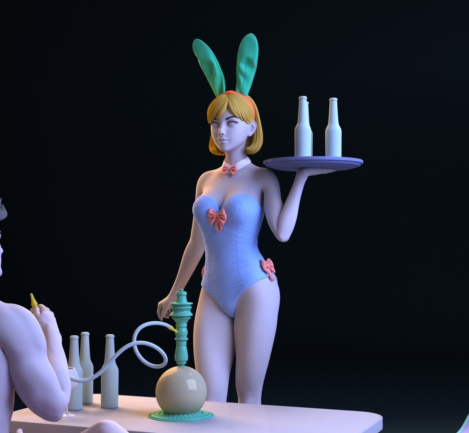 Love Bar Diorama 3D print model_1