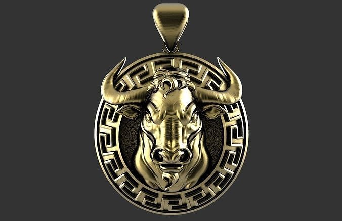 Bull pendant  3D print model