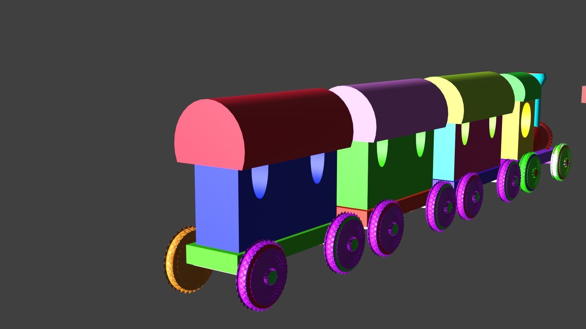 KIDS CARTOON TRAIN 3D print model_3