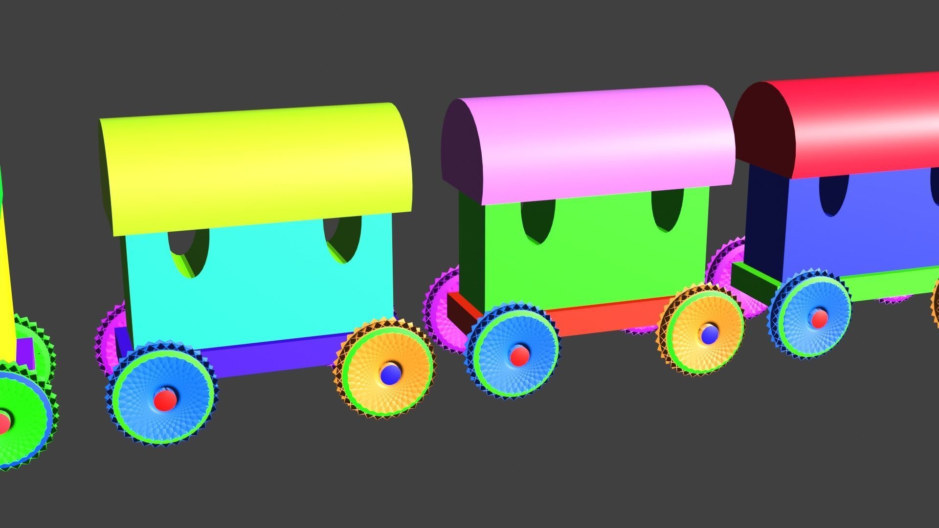 KIDS CARTOON TRAIN 3D print model_1