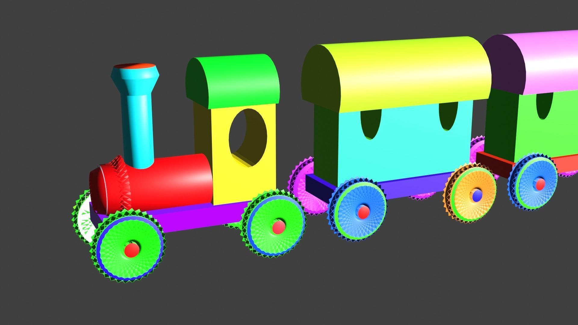KIDS CARTOON TRAIN 3D print model_2