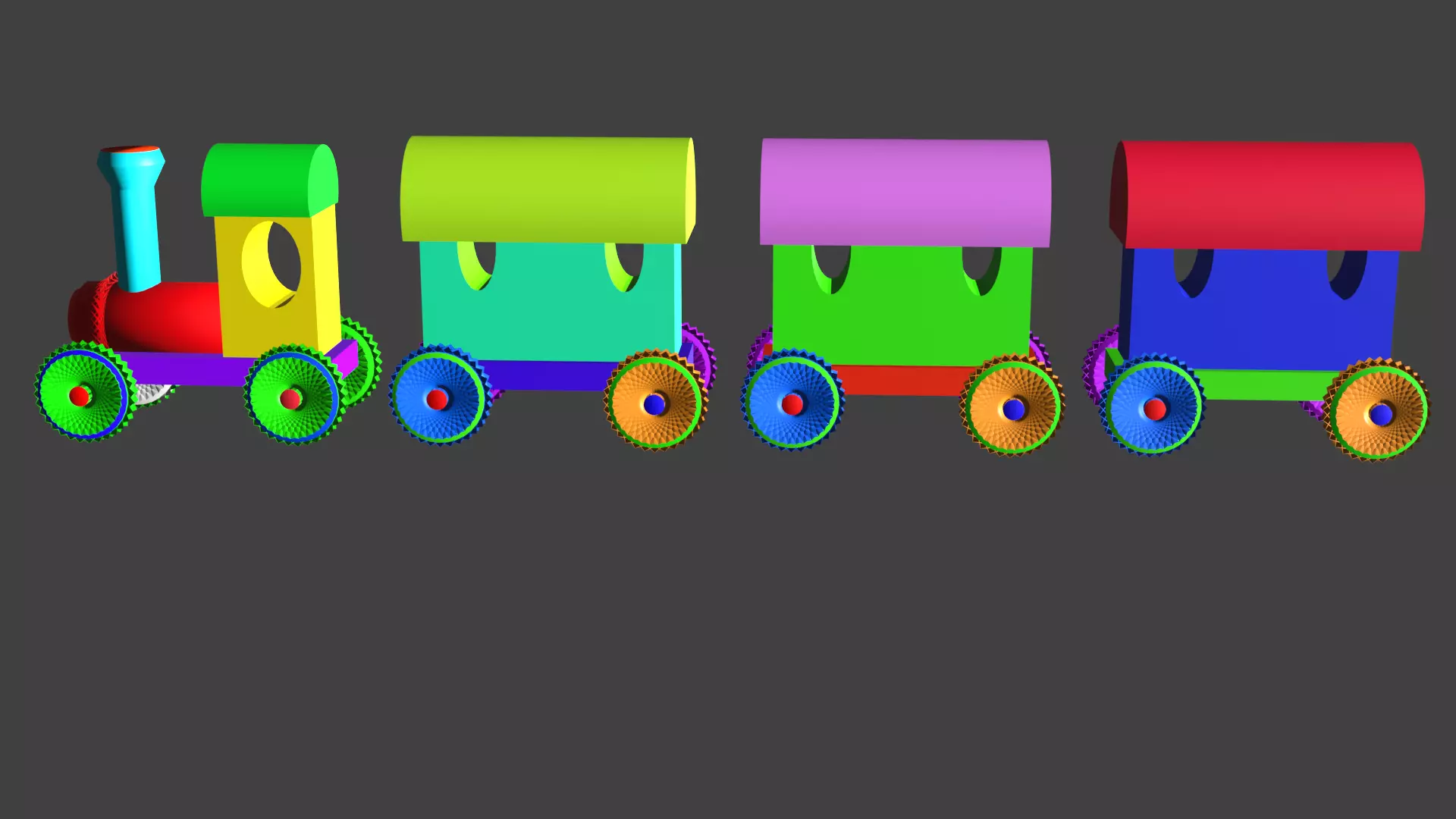 KIDS CARTOON TRAIN 3D print model_0
