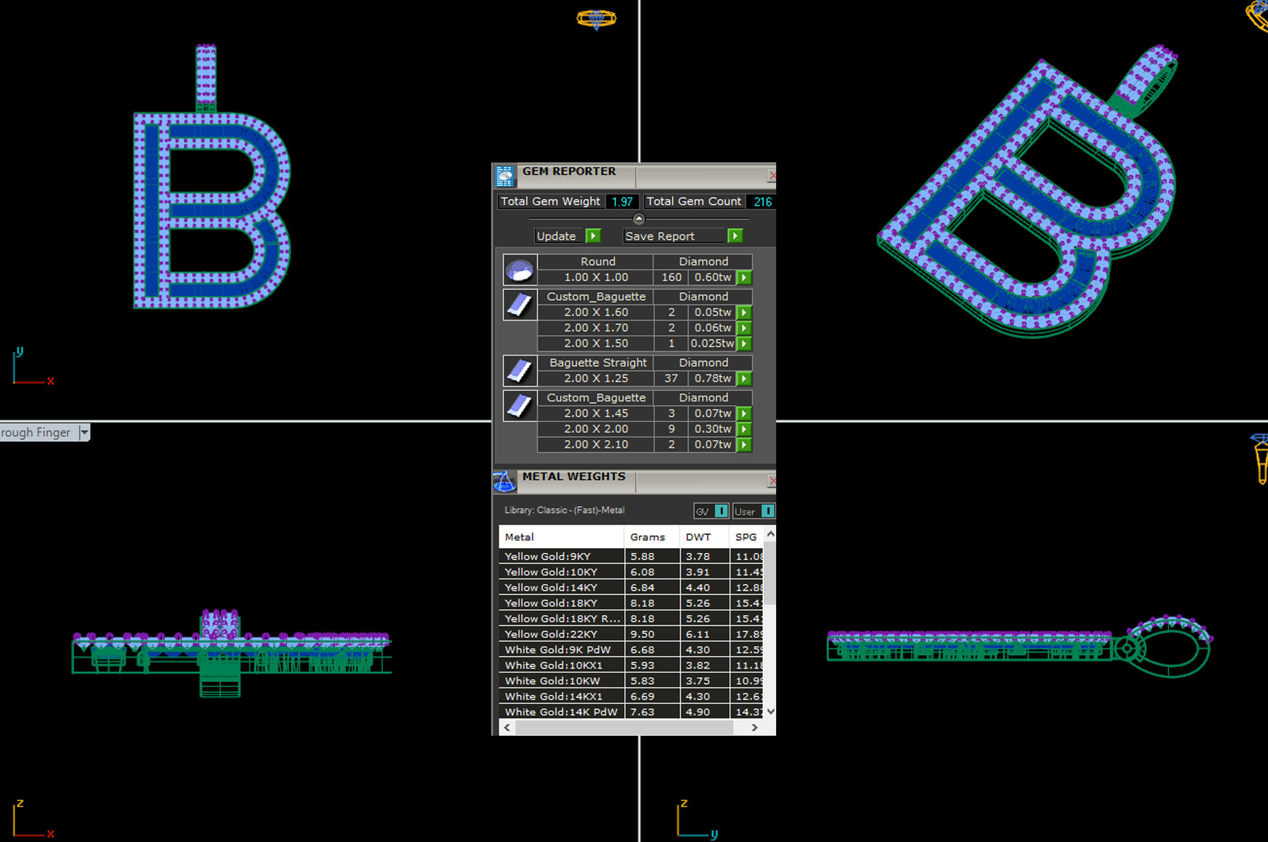 alphabets pendent initial pendent 3D print model_5
