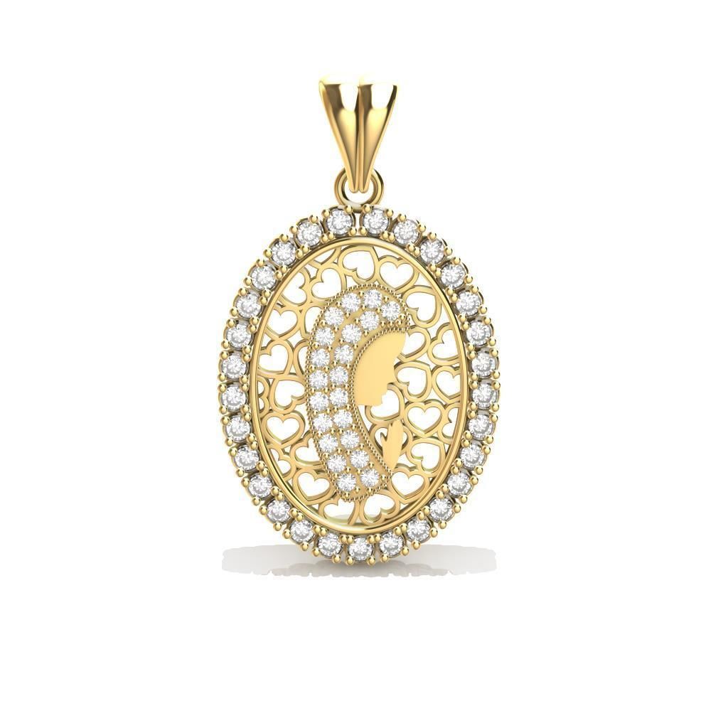 Virgen Maria 3D print model_3