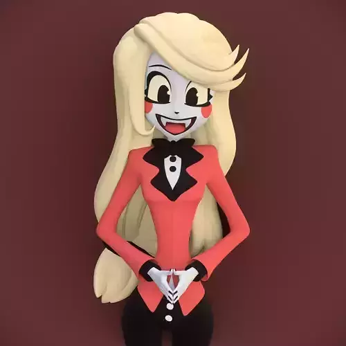 Charlie Morningstar Hazbin Hotel Low-poly 3D model
