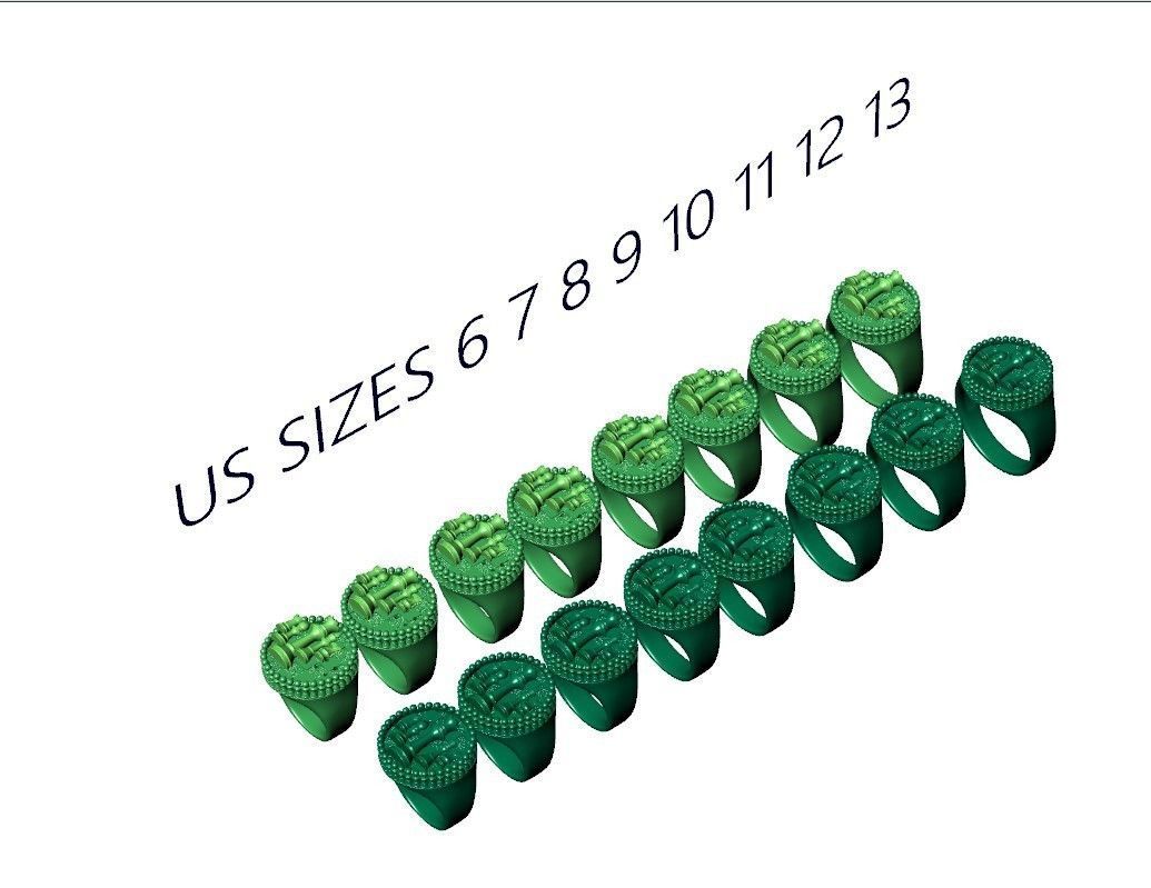 Chess pieces chessboard ring 3D print model_11