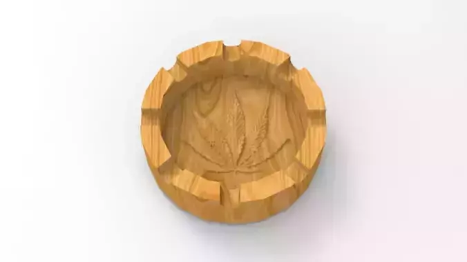 Marijuana Ashtray Cigar Tray File Dxf Dwg Svg Ai for CNC Router 3D print model